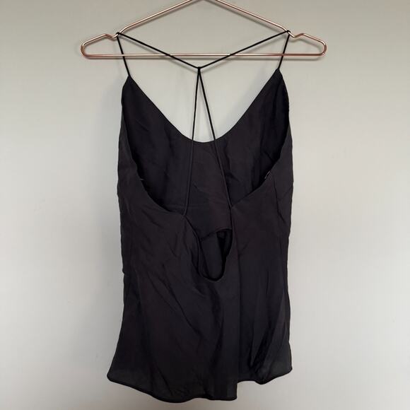 NWT Zara Womens Top Large Black Camisole Tank Capsule Chic Quiet Luxury Minimal - Picture 5 of 5